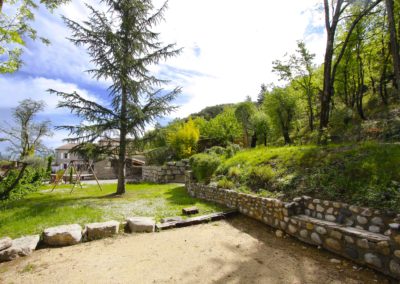 jardin vue terrain de boules